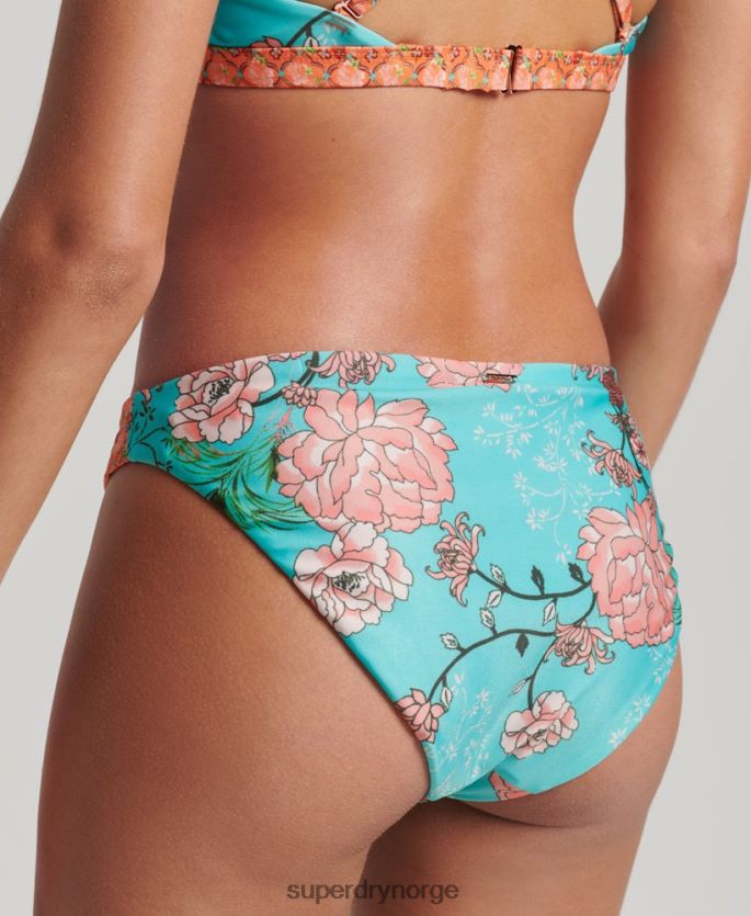 Superdry blå klær 86P46D6738 vintage surfe bikini truser kvinner