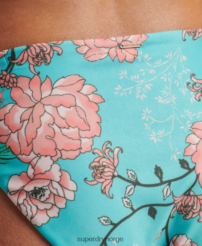 Superdry blå klær 86P46D6738 vintage surfe bikini truser kvinner