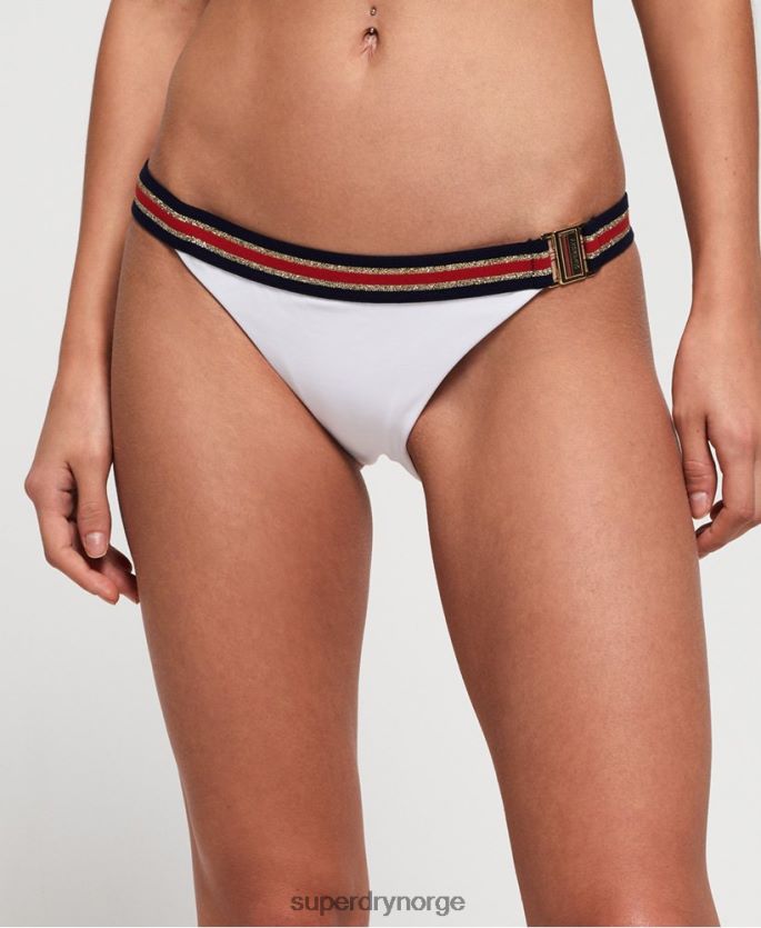 Superdry hvit klær 86P46D3250 crest logo fast tri bikini underdel kvinner
