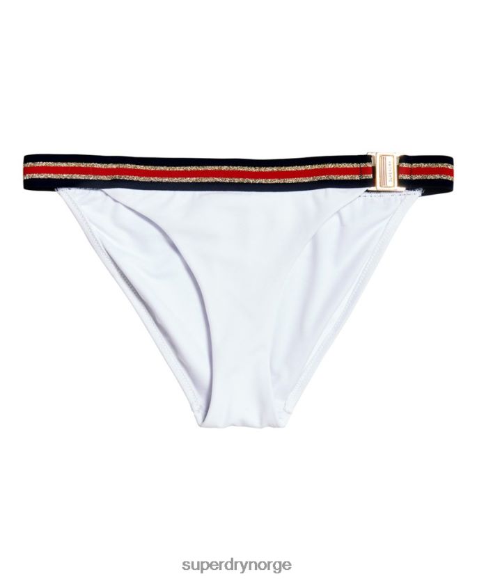 Superdry hvit klær 86P46D3250 crest logo fast tri bikini underdel kvinner