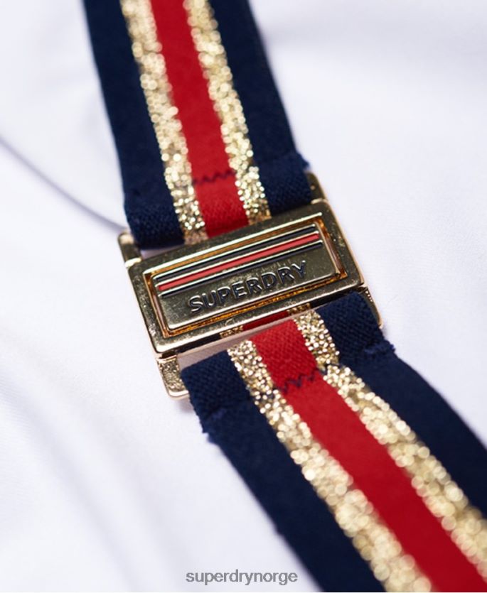 Superdry hvit klær 86P46D3250 crest logo fast tri bikini underdel kvinner