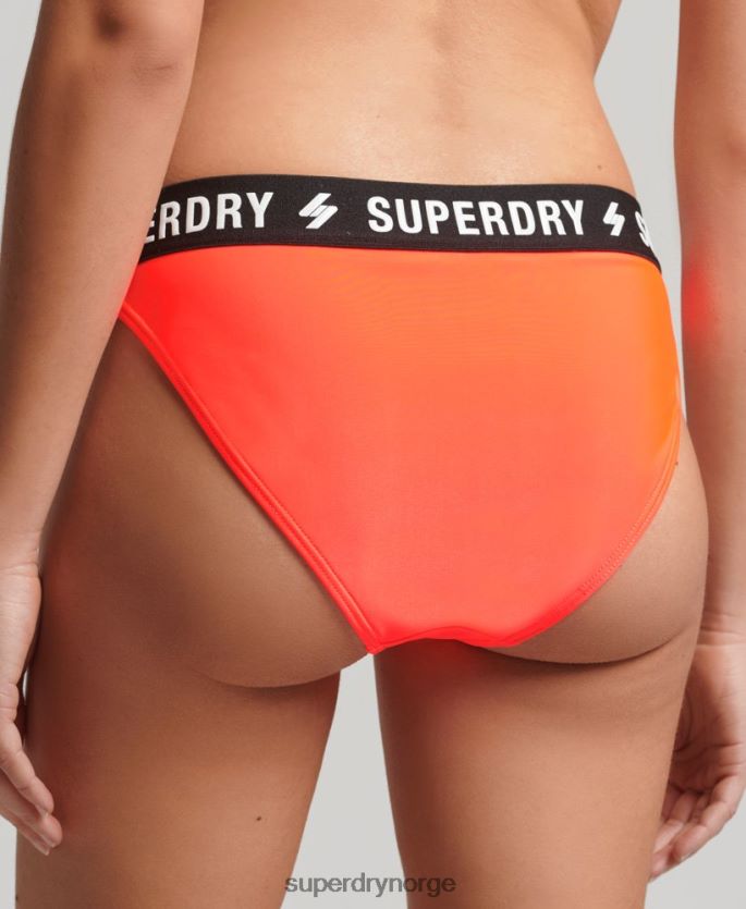 Superdry korall klær 86P46D6733 elastisk resirkulert bikinitruse kvinner