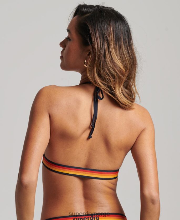 Superdry marinen klær 86P46D3186 vintage logo trekant resirkulert bikini topp kvinner