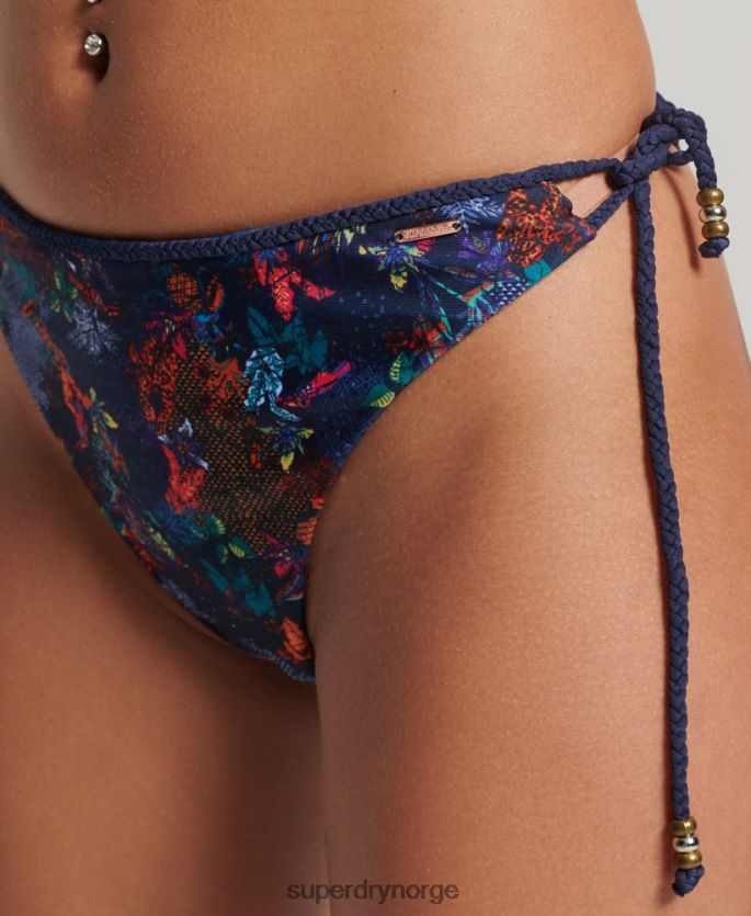 Superdry marinen klær 86P46D6521 vintage tropisk bikinitruse kvinner