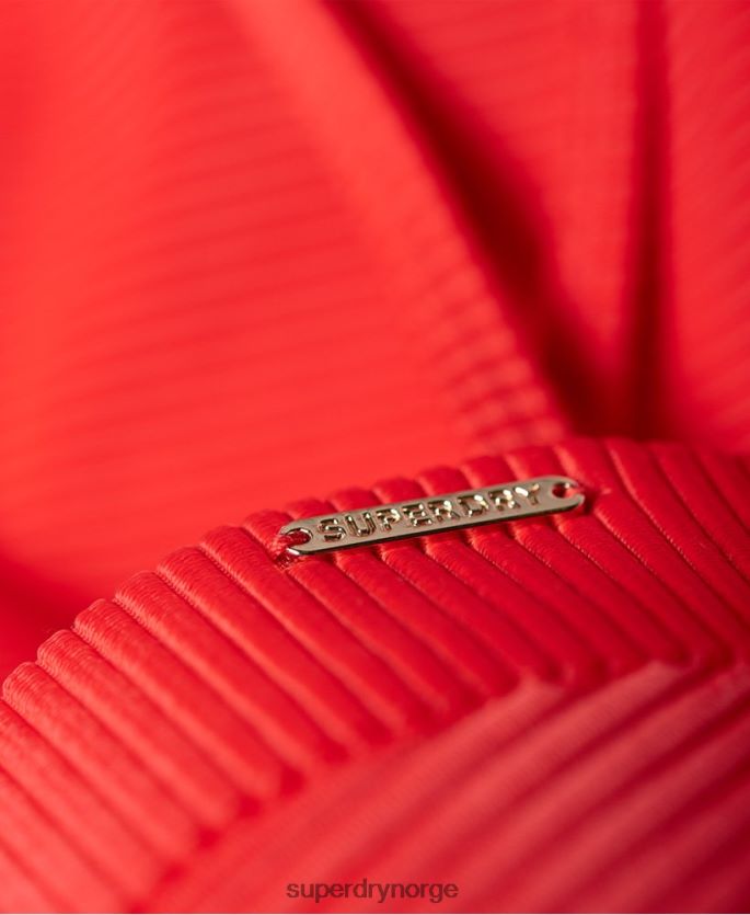Superdry rød klær 86P46D3262 alice teksturert cupped badedrakt kvinner