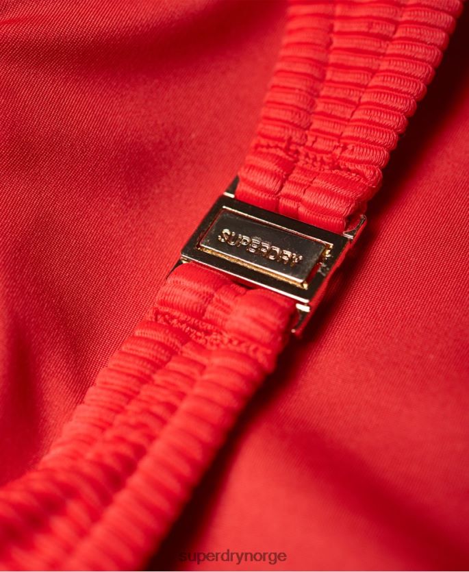Superdry rød klær 86P46D3262 alice teksturert cupped badedrakt kvinner