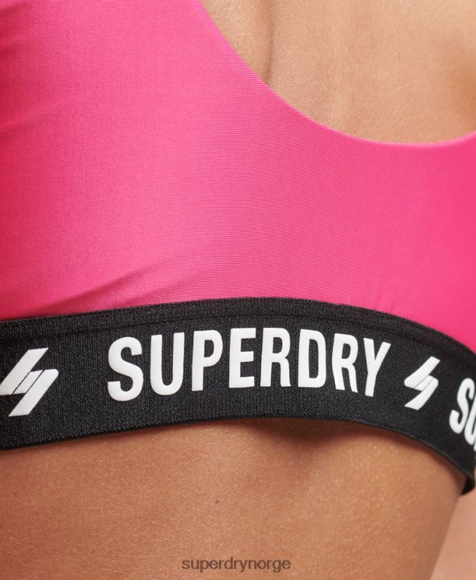 Superdry rosa klær 86P46D3243 kode elastisk bikini topp kvinner