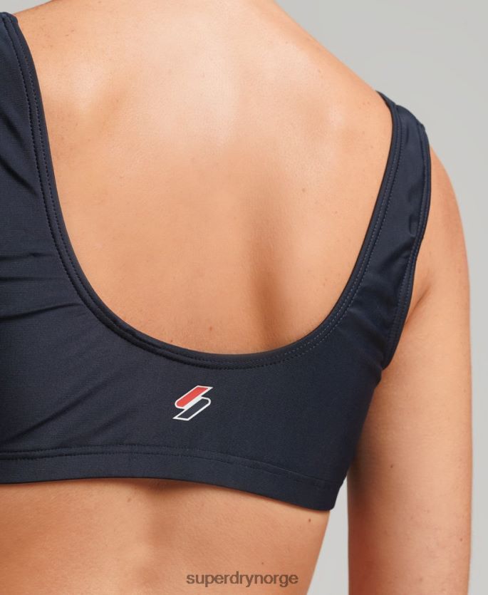Superdry svart klær 86P46D3222 viktig resirkulert bikini topp kvinner