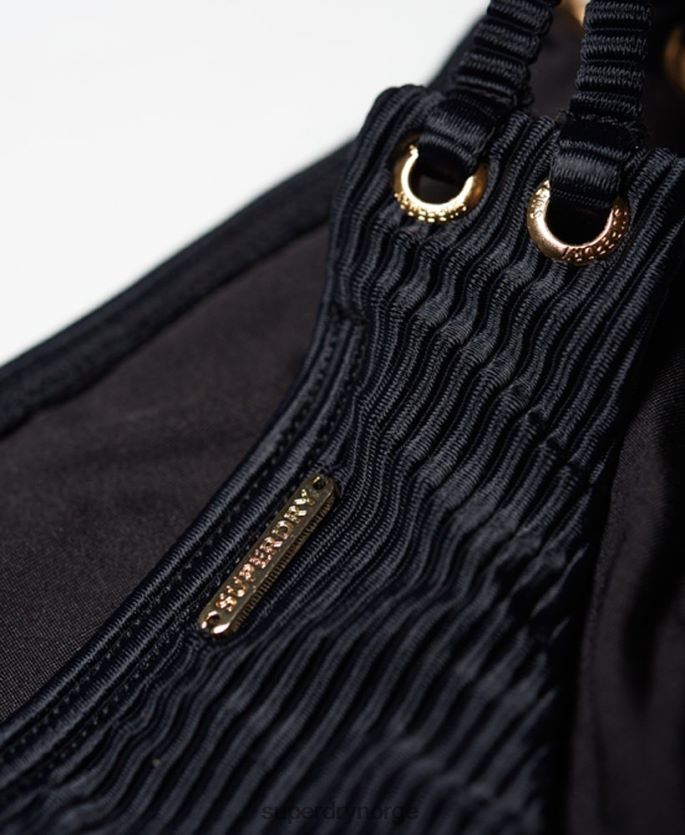 Superdry svart klær 86P46D3253 bikinitruse med alice tekstur kvinner