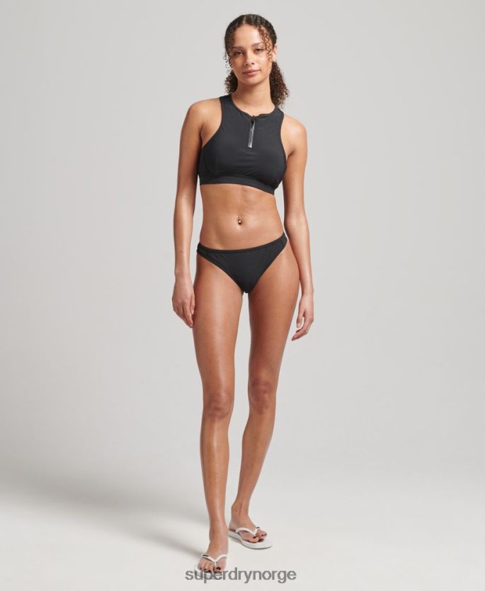 Superdry svart klær 86P46D3255 svømmesport bikini topp kvinner