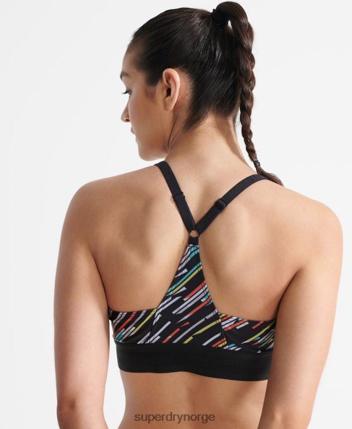 Superdry svart klær 86P46D6353 sport volley bikini topp kvinner