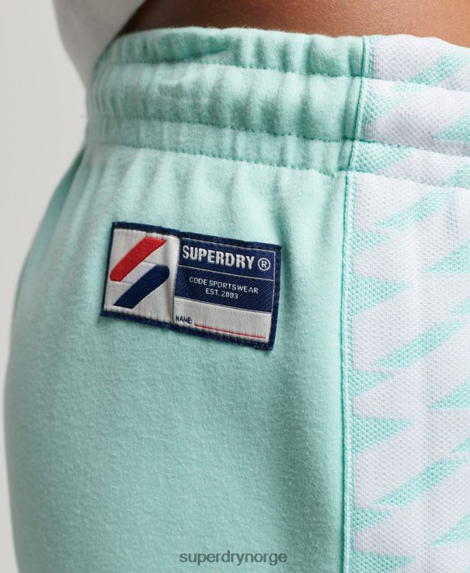Superdry blå klær 86P46D3928 kode s logo tape treningsbukser kvinner