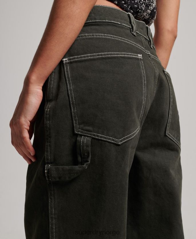 Superdry grønn klær 86P46D2558 kontrast snekker bukser kvinner