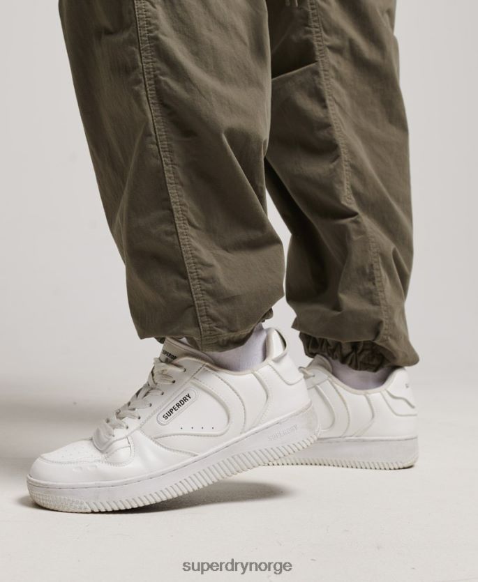 Superdry grønn klær 86P46D2560 bukser med fallskjermgrep kvinner