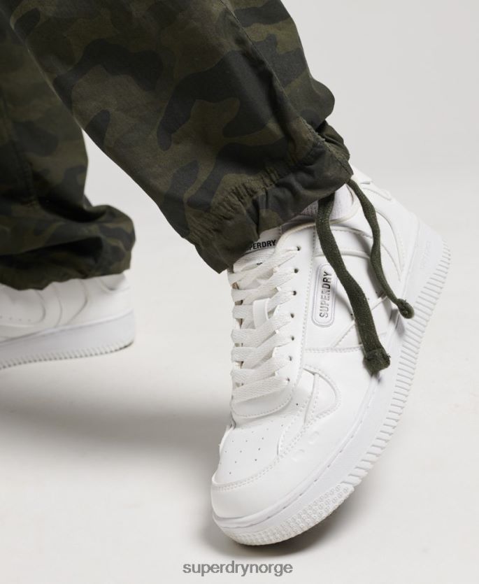 Superdry grønn klær 86P46D2602 fallskjermbukse i økologisk bomull kvinner