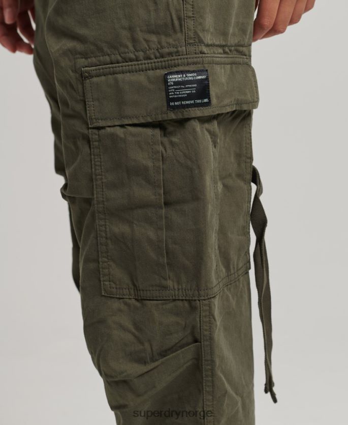 Superdry grønn klær 86P46D2603 fallskjermbukse i økologisk bomull kvinner