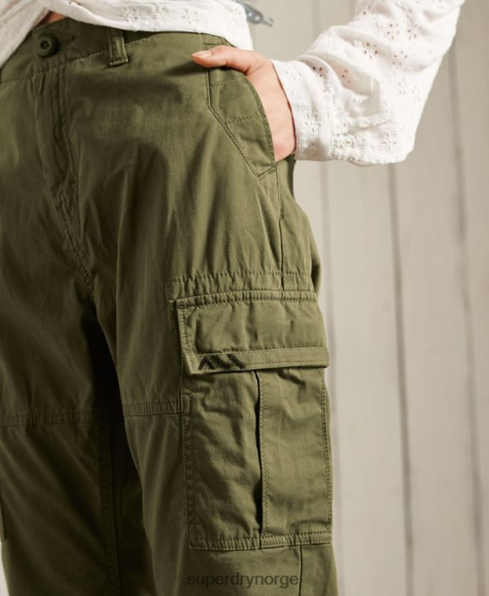 Superdry grønn klær 86P46D2605 slim cargo bukser kvinner