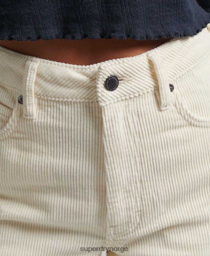 Superdry krem klær 86P46D2587 vintage bukser med vidde ben kvinner