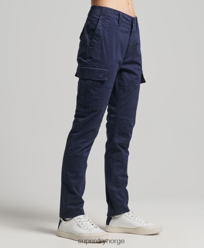 Superdry marinen klær 86P46D6512 slim cargo-bukser i økologisk bomull kvinner