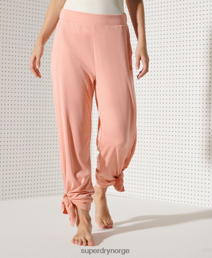 Superdry rosa klær 86P46D3944 flex bukser med brede ben kvinner