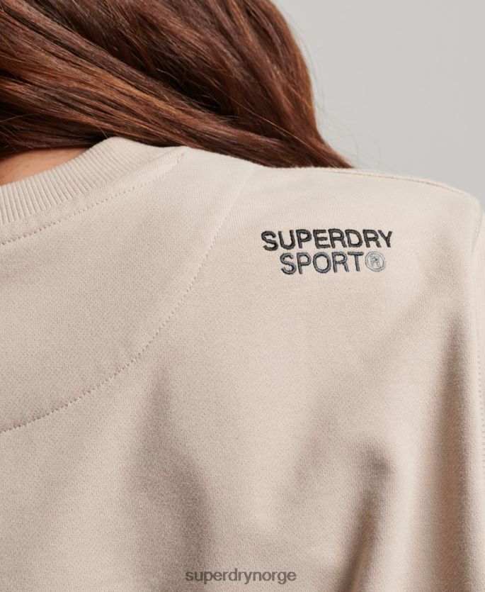 Superdry beige klær 86P46D3309 genser for kjernemannskap kvinner
