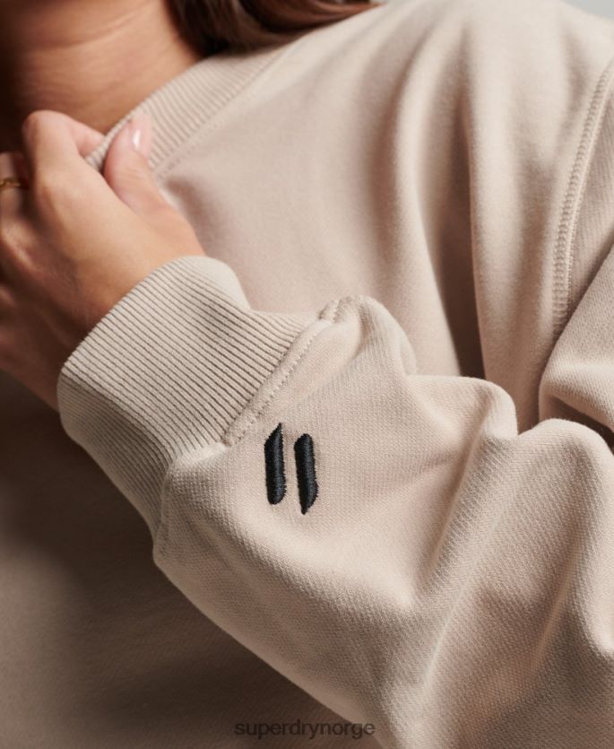 Superdry beige klær 86P46D3309 genser for kjernemannskap kvinner