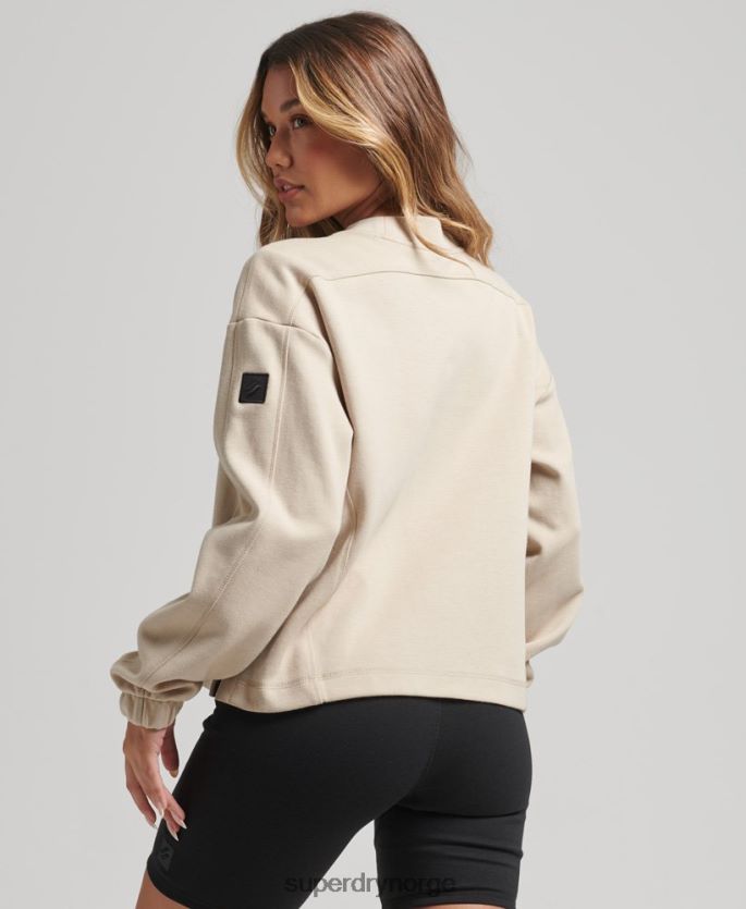 Superdry beige klær 86P46D5773 kode tech crew sweatshirt kvinner