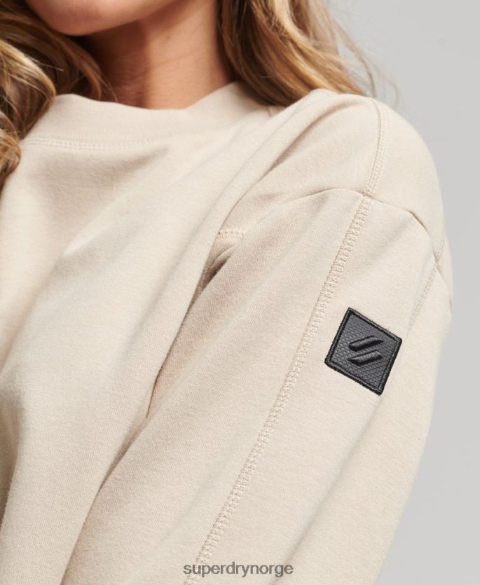 Superdry beige klær 86P46D5773 kode tech crew sweatshirt kvinner