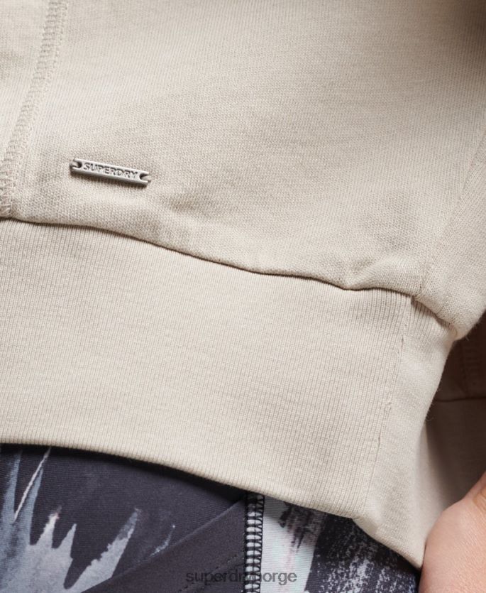 Superdry beige klær 86P46D5924 genser med fleksible batwing crew i økologisk bomull kvinner