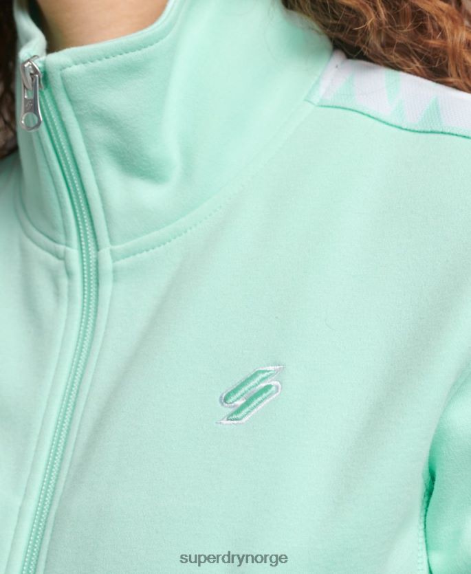 Superdry blå klær 86P46D3420 logo spor topp kvinner