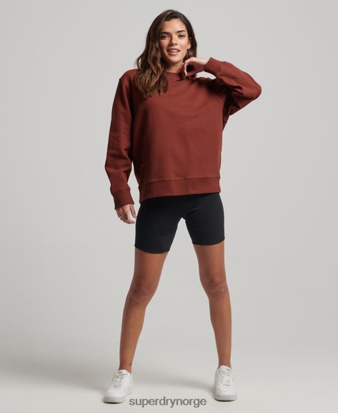 Superdry brun klær 86P46D3328 genser for kjernemannskap kvinner