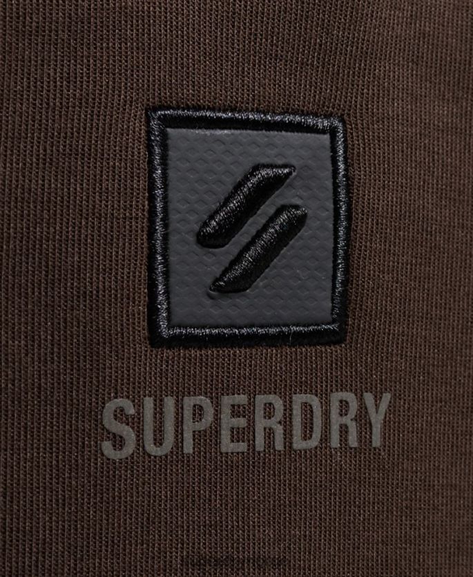 Superdry brun klær 86P46D3364 tech batwing sweatshirt med halv glidelås kvinner