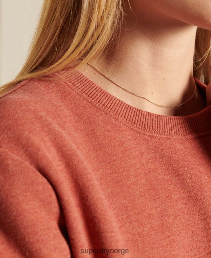 Superdry brun klær 86P46D3444 vintage sweatshirt med logobesetning kvinner