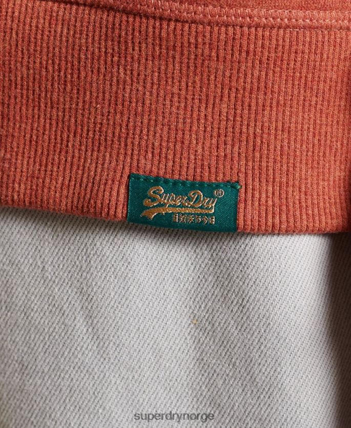 Superdry brun klær 86P46D3444 vintage sweatshirt med logobesetning kvinner