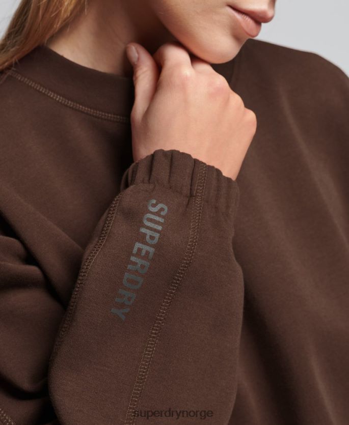 Superdry brun klær 86P46D5804 kode tech crew sweatshirt kvinner