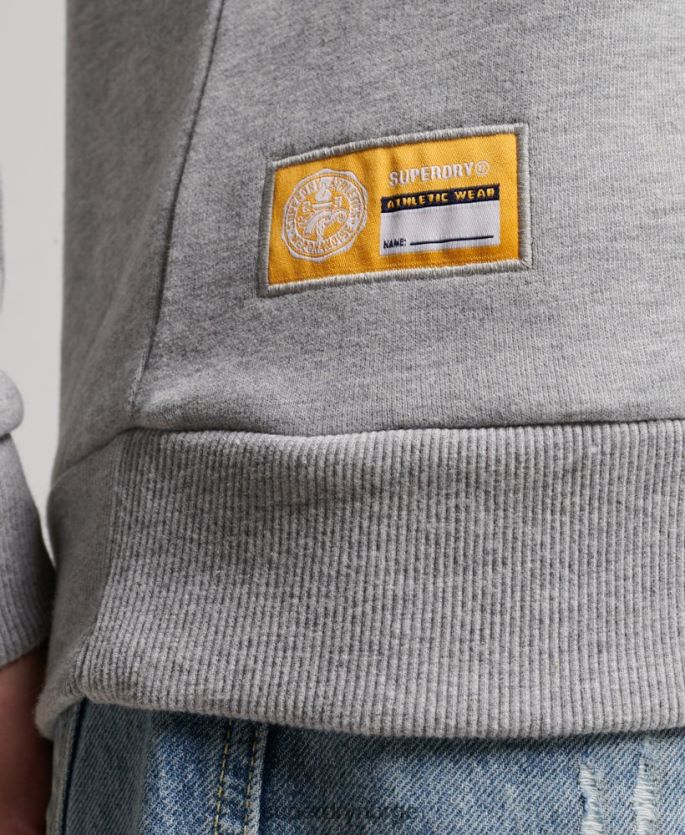 Superdry grå klær 86P46D3457 genser for friidrettsmannskap kvinner
