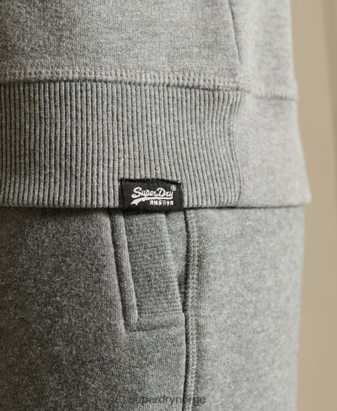 Superdry grå klær 86P46D5798 vintage sweatshirt med logobesetning i økologisk bomull kvinner