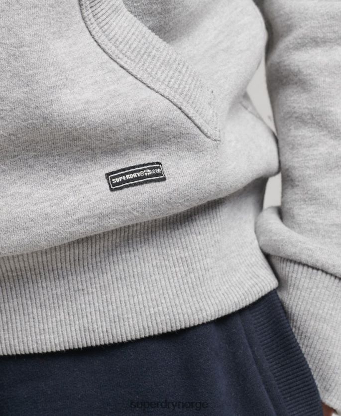 Superdry grå klær 86P46D5892 regnbue hettegenser med grafisk logo kvinner