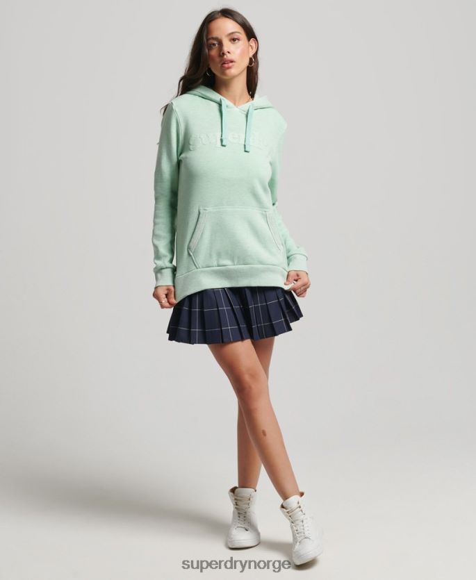 Superdry grønn klær 86P46D3273 cooper klassisk hettegenser kvinner