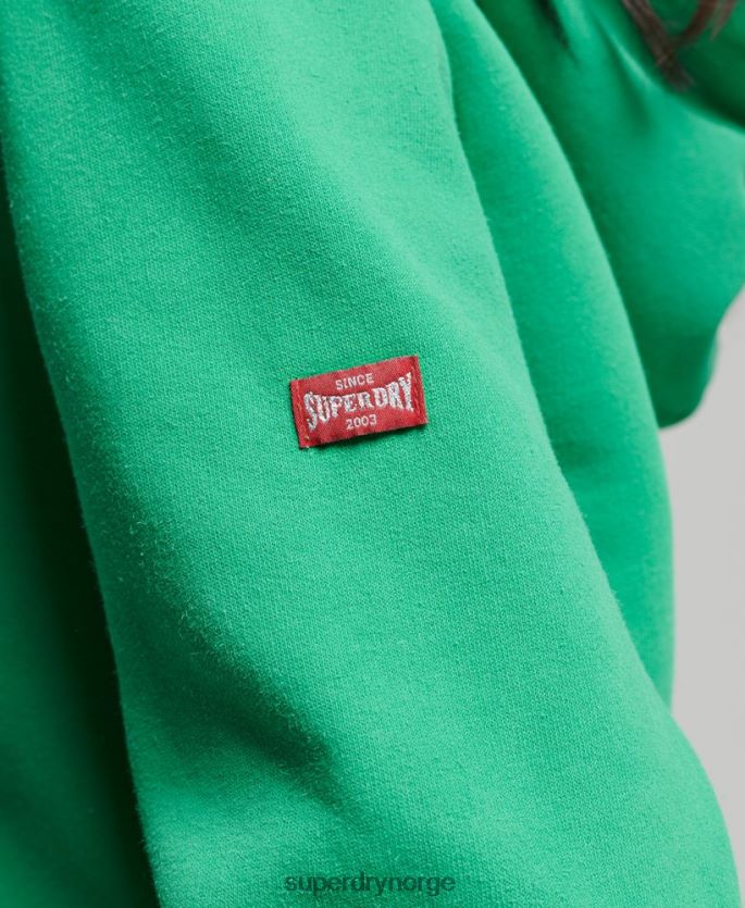 Superdry grønn klær 86P46D3395 vintage atletisk hettegenser kvinner
