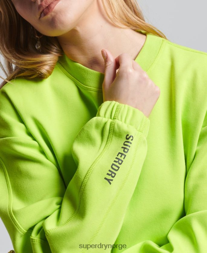 Superdry grønn klær 86P46D5797 kode tech crew sweatshirt kvinner