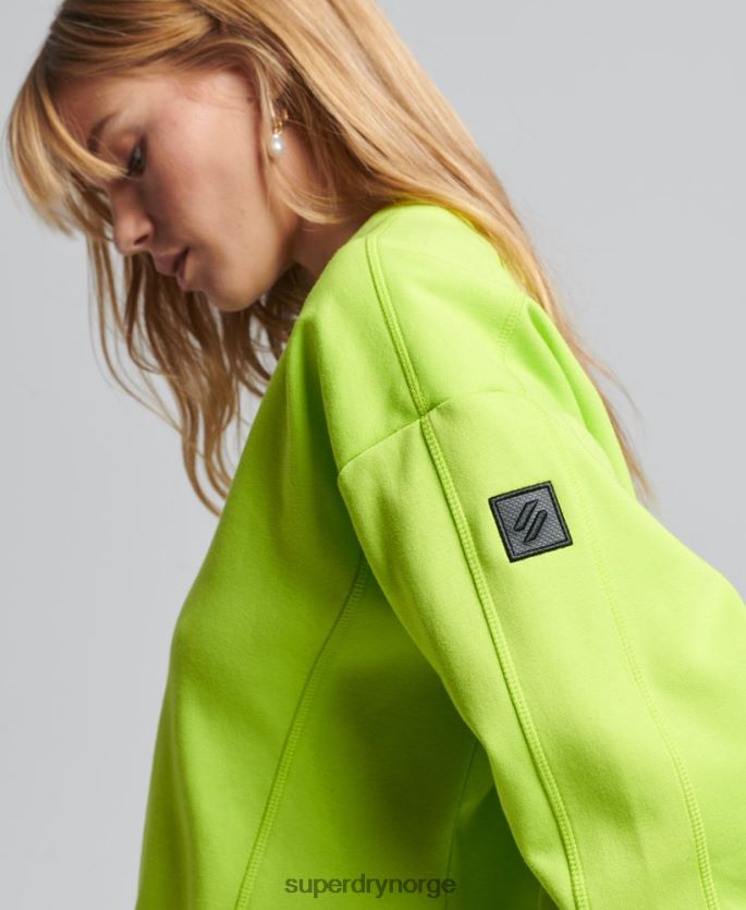 Superdry grønn klær 86P46D5797 kode tech crew sweatshirt kvinner