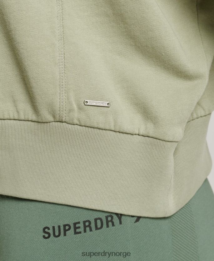 Superdry grønn klær 86P46D6031 genser med fleksible batwing crew i økologisk bomull kvinner