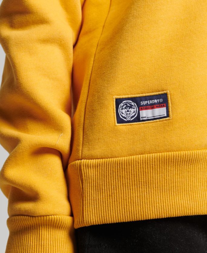 Superdry gul klær 86P46D5841 genser for friidrettsmannskap kvinner