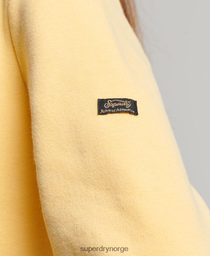 Superdry gull klær 86P46D2290 vintage logo narrativ crew sweatshirt kvinner