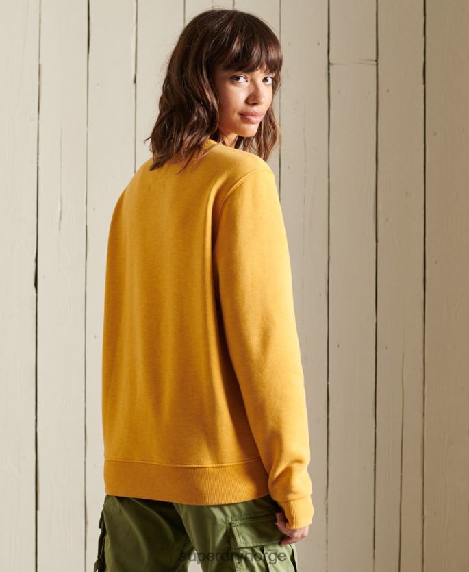 Superdry gull klær 86P46D3463 Heritage mountain crew sweatshirt kvinner