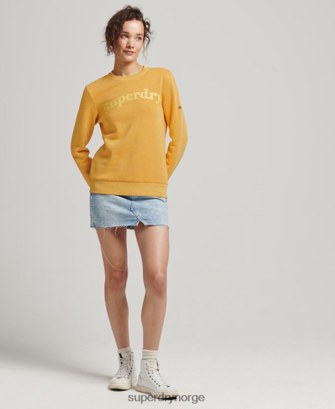 Superdry gull klær 86P46D5786 cooper klassisk 70-talls logogenser kvinner