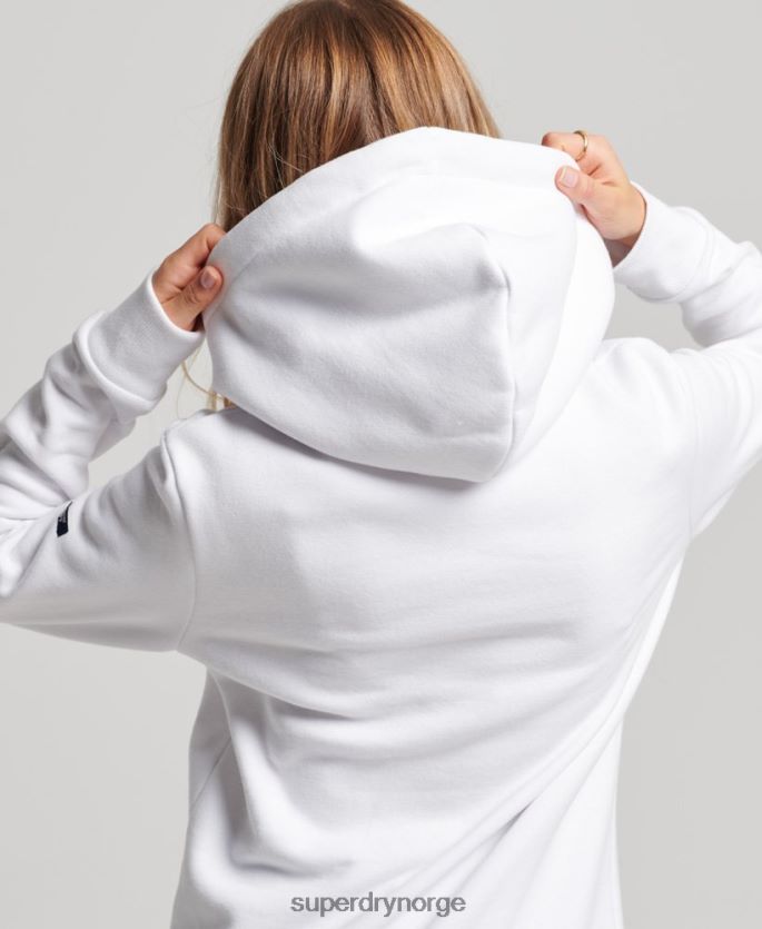 Superdry hvit klær 86P46D2206 vintage regnbue hettegenser kvinner