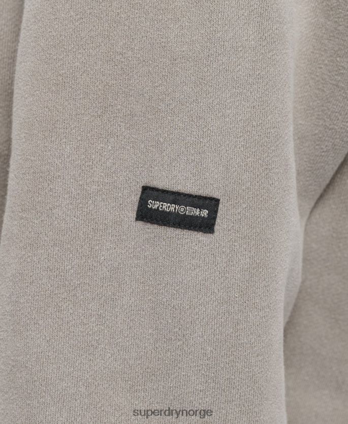 Superdry kaki klær 86P46D6036 vintage hettegenser for fred og kjærlighet kvinner