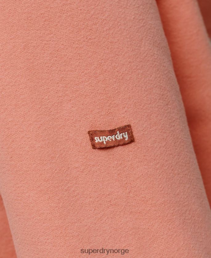 Superdry korall klær 86P46D2243 vintage shadow hettegenser kvinner